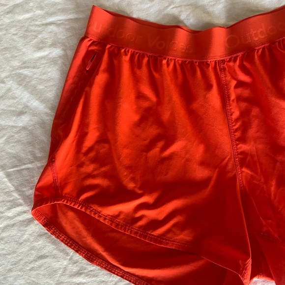 Outdoor Voices Rare Relay Shorts in Flame poppy - Picture 5 of 9